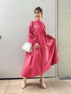 田中みな実さん着用 くち金ギャザーショルダーバッグを使った人気ファッションコーディネート Wear