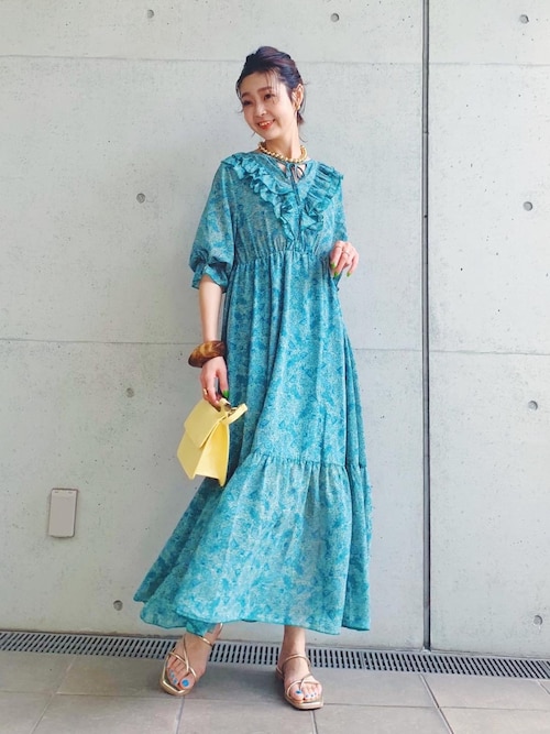Vis 熊本new Syukkyさんのワンピースを使ったコーディネート Zozotown
