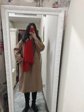 「Handmade（ハンドメイド）のアイテム（ピーコート）」を使った、Summerwine607 さん（レディース・166cm）の冬コーディネート