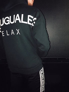 「1piu1uguale3 RELAX（ウノピュウノウグァーレトレリラックス）のアイテム（パーカー）」を使った、(ゆー)さん（メンズ・173cm）の秋コーディネート