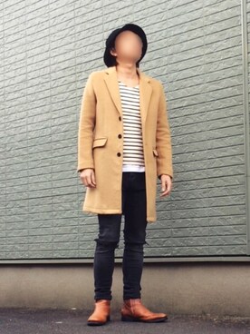 「SHIPS JET BLUE（シップスジェットブルー）のアイテム（ブーツ）」を使った、のぶさん（メンズ・167cm）の冬コーディネート