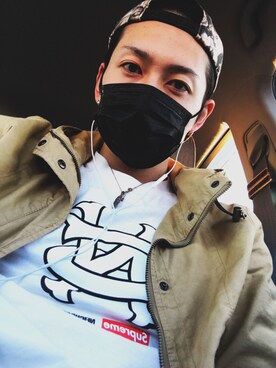 「URBAN RESEARCH（アーバンリサーチ）のアイテム（マウンテンパーカー）」を使った、✂︎SATOSHI✂︎さん（メンズ・175cm）の冬コーディネート