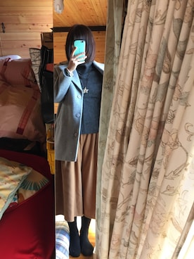 「アイテム（ダッフルコート）」を使った、Mizuki さん（レディース・164cm・10代）の冬コーディネート