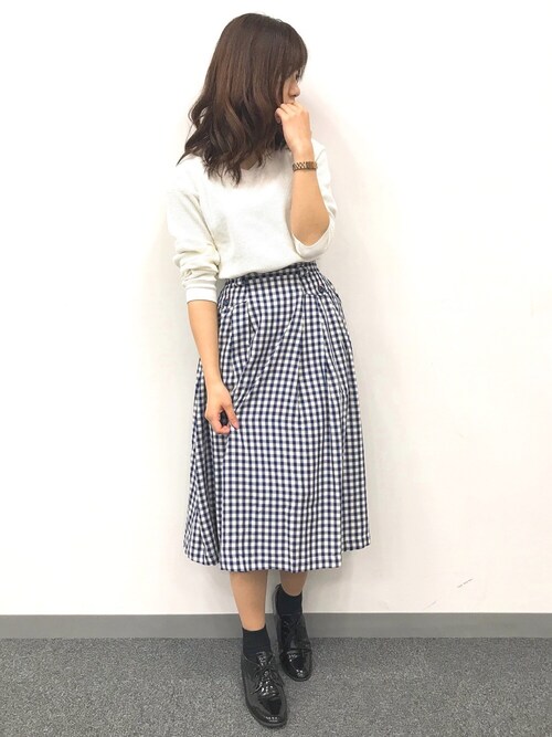 ももこ ユニクロのスカートを使ったコーディネート Wear