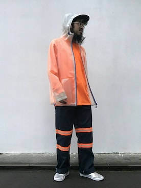 「シルバー」｜「アイテム（その他アウター）」を使った、菅原 大翔さん（メンズ・173cm）の夏コーディネート