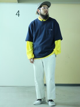 菅原 大翔さん（メンズ・173cm）の春コーディネート