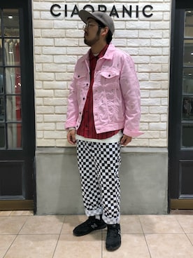 「HBNS（ハバノス）のアイテム（その他アウター）」を使った、菅原 大翔さん（メンズ・173cm）の春コーディネート