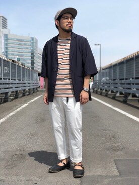 菅原 大翔さん（メンズ・173cm）の夏コーディネート