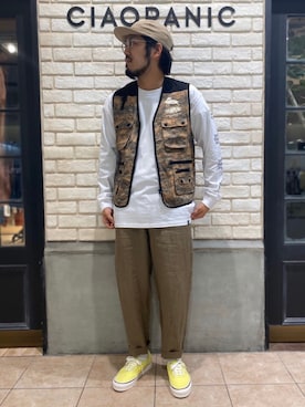 「THUMPERS BROOKLYN NYC USA（サンパース）のアイテム」を使った、菅原 大翔さん（メンズ・173cm）の春コーディネート