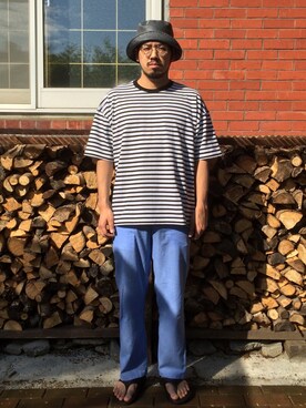 「CHRYSTIE NYC（クリスティーニューヨーク）のアイテム」を使った、菅原 大翔さん（メンズ・173cm）の春コーディネート