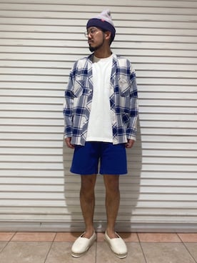 「suicoke（スイコック）のアイテム（スリッポン）」を使った、菅原 大翔さん（メンズ・173cm）の春コーディネート