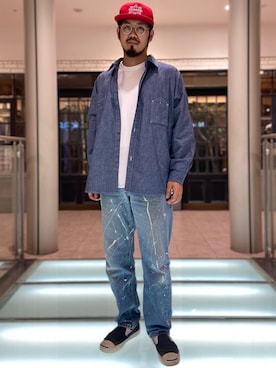 「THUMPERS BROOKLYN NYC USA（サンパース）のアイテム」を使った、菅原 大翔さん（メンズ・173cm）の夏コーディネート