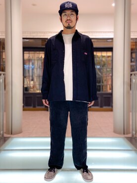 「BIG MAC（ビッグマック）のアイテム（その他パンツ）」を使った、菅原 大翔さん（メンズ・173cm）の夏コーディネート
