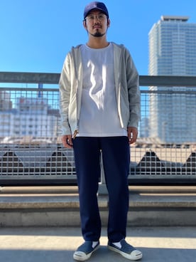 「C'H'C'M'（シーエイチシーエム）のアイテム」を使った、菅原 大翔さん（メンズ・173cm）の秋コーディネート