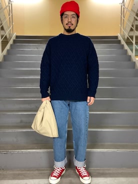 菅原 大翔さん（メンズ・173cm）の冬コーディネート