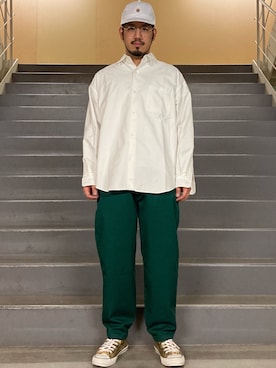 「J.PRESS（ジェイプレス）のアイテム（帽子）」を使った、菅原 大翔さん（メンズ・173cm）の冬コーディネート