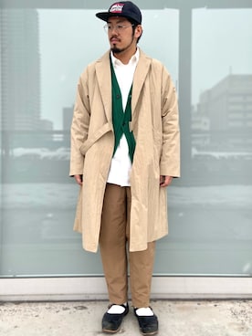 「ABU GARCIA（アブ・ガルシア）のアイテム（帽子）」を使った、菅原 大翔さん（メンズ・173cm）の冬コーディネート