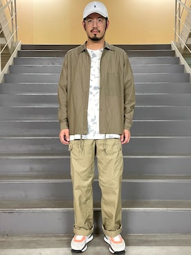 「So_lemn（ソレム）のアイテム」を使った、菅原 大翔さん（メンズ・173cm）の春コーディネート