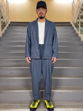 「ARC'TERYX（アークテリクス）のアイテム（シューズ）」を使った、菅原 大翔さん（メンズ・173cm）の冬コーディネート