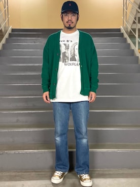 「Nuggets（ナゲッツ）のアイテム」を使った、菅原 大翔さん（メンズ・173cm）の春コーディネート