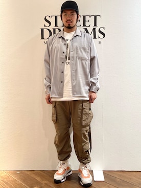 「Nuggets（ナゲッツ）のアイテム」を使った、菅原 大翔さん（メンズ・173cm）の春コーディネート