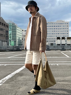 「SHURON（シュロン）のアイテム」を使った、菅原 大翔さん（メンズ・173cm）の春コーディネート