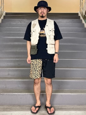 「SHURON（シュロン）のアイテム」を使った、菅原 大翔さん（メンズ・173cm）の春コーディネート