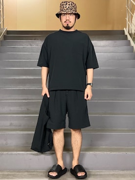 「WILD THINGS（ワイルドシングス）のアイテム（帽子）」を使った、菅原 大翔さん（メンズ・173cm）の夏コーディネート