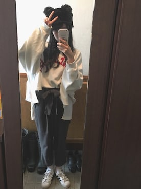 「BLOC（ブロック）のアイテム（帽子）」を使った、はらさん（レディース・164cm）の冬コーディネート