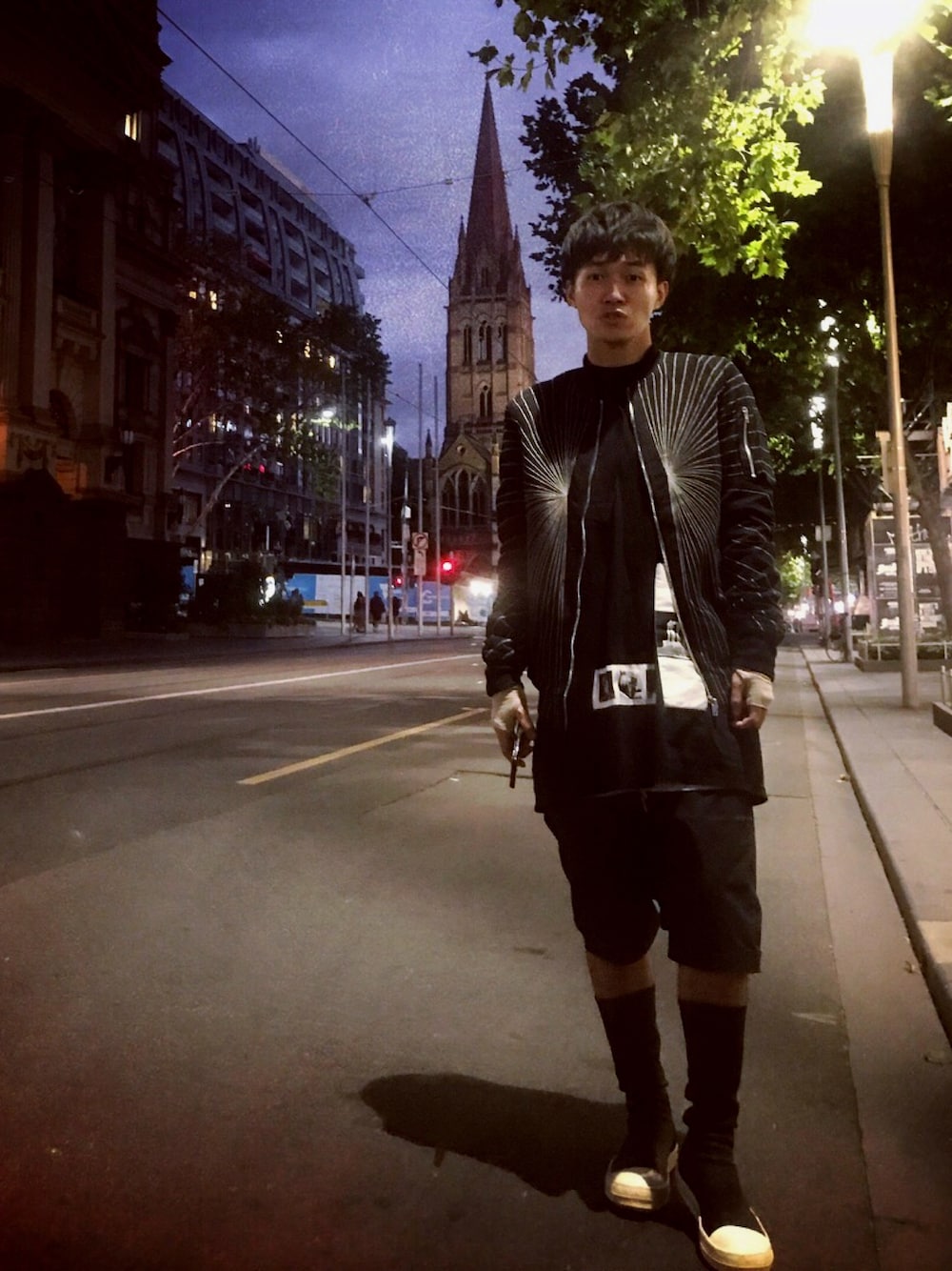 Rick Owens - 刺繍ディテール ボンバージャケット - men