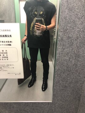 「GIVENCHY（ジバンシイ）のアイテム（パーカー）」を使った、ライオンBOYさん（メンズ・175cm）の夏コーディネート