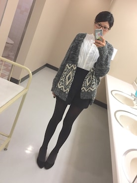 「マスタード」｜「アイテム（ダッフルコート）」を使った、かちょさん（レディース・163cm）の冬コーディネート
