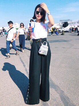 「rag & bone（ラグアンドボーン）のアイテム（トップス）」を使った、yukyaさん（レディース・162cm）の夏コーディネート