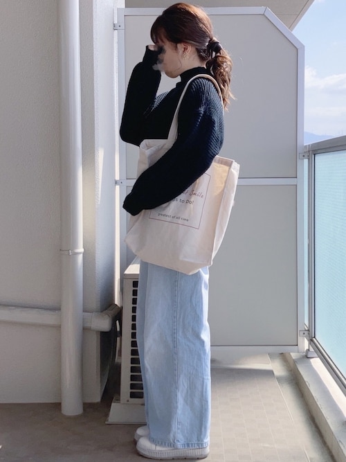 てぃる 3coins スリーコインズ のトートバッグを使ったコーディネート Wear