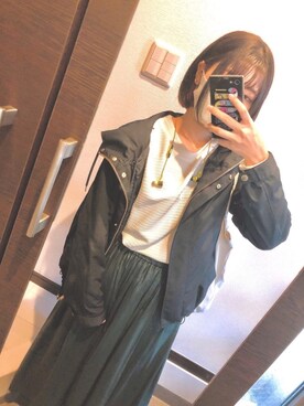 「BACK NUMBER（バックナンバー）のアイテム（ジャケット/アウター）」を使った、Trnさん（レディース・153cm）の冬コーディネート