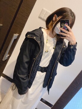 「BACK NUMBER（バックナンバー）のアイテム（ジャケット/アウター）」を使った、Trnさん（レディース・153cm）の春コーディネート