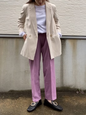 「sara（サラ）のアイテム」を使った、ohanaさん（レディース・152cm）の春コーディネート