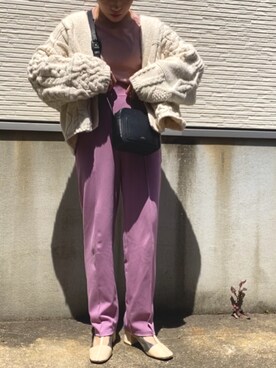 「sara（サラ）のアイテム」を使った、ohanaさん（レディース・152cm）の春コーディネート