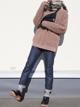 「THUMPERS BROOKLYN NYC USA（サンパース）のアイテム」を使った、ゆゆさん（メンズ・170cm）の冬コーディネート