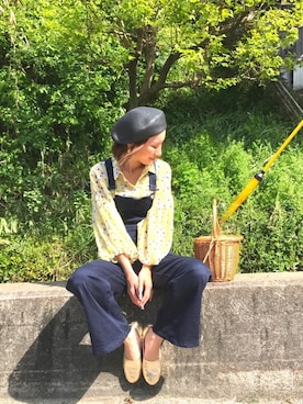 「ZARA（ザラ）のアイテム（オールインワン・サロペット）」を使った、Kumika☆さん（レディース・158cm）の春コーディネート