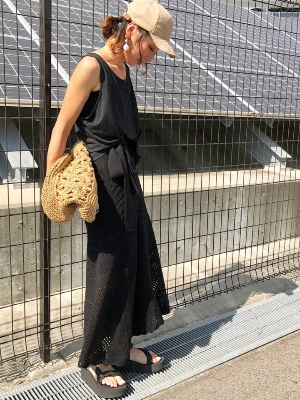 TODAYFUL（トゥデイフル）の「Wラップラウンドニットスカート