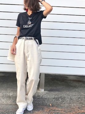 「CONVERSE（コンバース）のconverse（コンバース） ALL STAR OX（オールスターOX）（スニーカー）」を使った、Kumika☆さん（レディース・158cm）の夏コーディネート