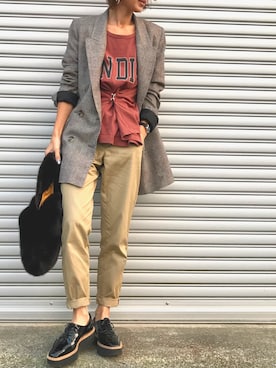 Kumika☆さん（レディース・158cm）の秋コーディネート