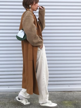 「ZARA（ザラ）のアイテム（その他アウター）」を使った、Kumika☆さん（レディース・158cm）の冬コーディネート