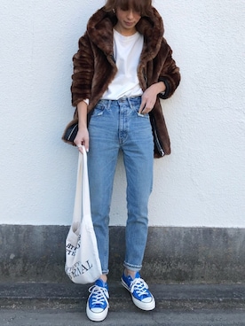 「ZARA（ザラ）のアイテム（その他アウター）」を使った、Kumika☆さん（レディース・158cm）の冬コーディネート