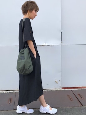 「TODAYFUL（トゥデイフル）のベンドフレームピアス（ピアス（両耳用））」を使った、Kumika☆さん（レディース・158cm）の春コーディネート