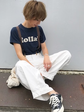 「ROLLA'S（ローラス）のアイテム」を使った、Kumika☆さん（レディース・158cm）の夏コーディネート