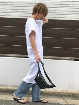 「STEPHEN（ステファン）のアイテム」を使った、Kumika☆さん（レディース・158cm）の夏コーディネート