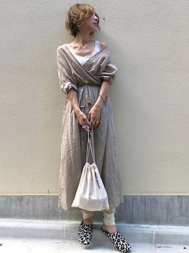 「RED CHOP WORKS（レッドチョップワークス）のアイテム（ワンピース/ドレス）」を使った、Kumika☆さん（レディース・158cm）の秋コーディネート