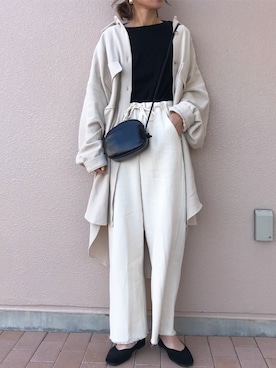 「CANAL JEAN（キャナルジーン）のアイテム（バレエシューズ）」を使った、Kumika☆さん（レディース・158cm）の春コーディネート